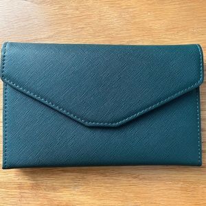 Dark Forest Green Travel Wallet